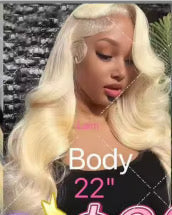 #613 Blonde Body Wave 13x4 24inch Transparent Lace Front Wig