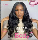 13x4 20inch Bodywave Transparent Lace Front Wig