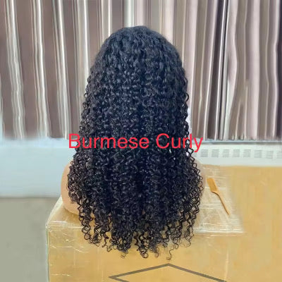 13x4 20inch Transparent Deep Curl Lace Front Wig